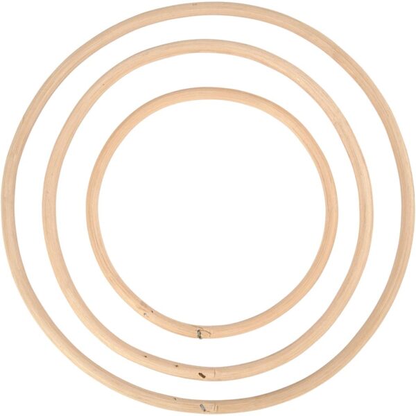 Bamboe Ringen 15,3-25,5 cm Naturel 3 stuks