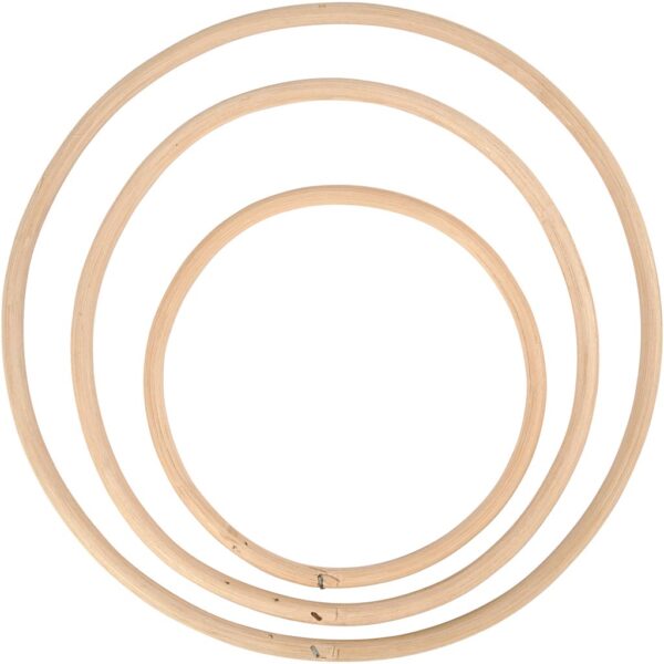 Bamboe Ringen 15,3-25,5 cm Naturel 3 stuks - Afbeelding 4