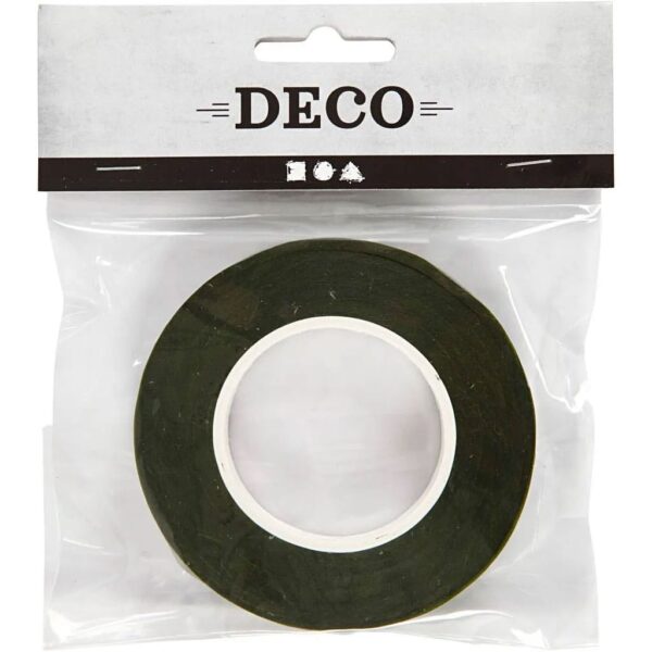 Bloemen tape - Floral tape 12mm 27m donkergroen - Afbeelding 4