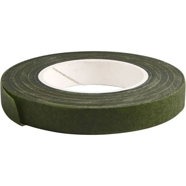 Bloemen tape - Floral tape 12mm 27m donkergroen - Afbeelding 5