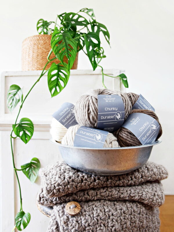 Durable Chunky Wool brei- en haakgaren 326 Ivory - Afbeelding 8