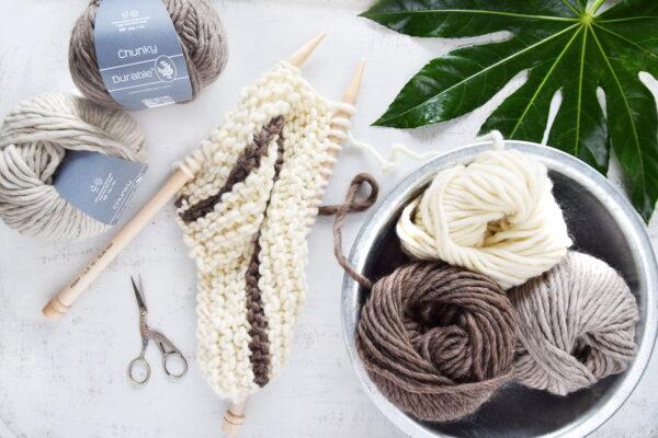 Durable Chunky Wool brei- en haakgaren 326 Ivory - Afbeelding 5