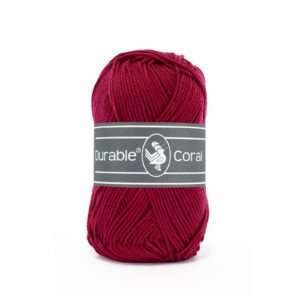 Durable Coral katoen 50 gram 222 - Bordeaux