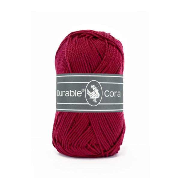 Durable Coral katoen 50 gram 222 - Bordeaux