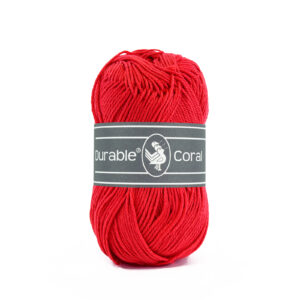Durable Coral katoen 50 gram 318 - Tomato