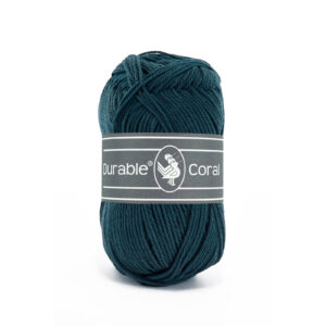Durable Coral katoen 50 gram 375 - Petrol