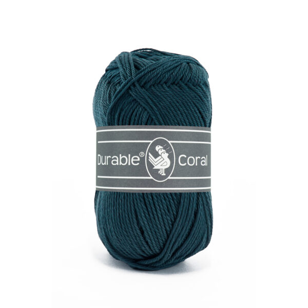 Durable Coral katoen 50 gram 375 - Petrol