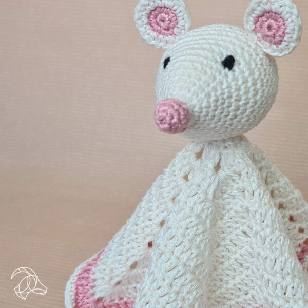 DIY Haakpakket - Knuffeldoekje Muis - Afbeelding 4
