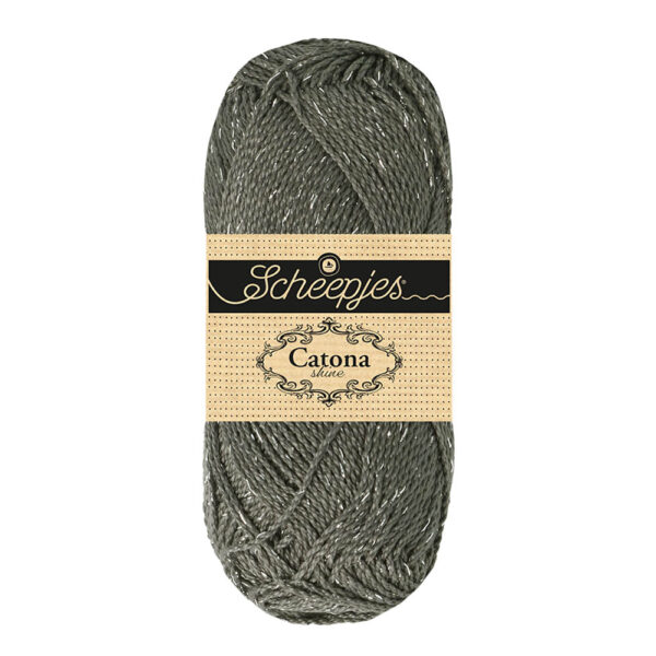 Scheepjes Catona Shine 50g - 242-S Metal Grey - Silver