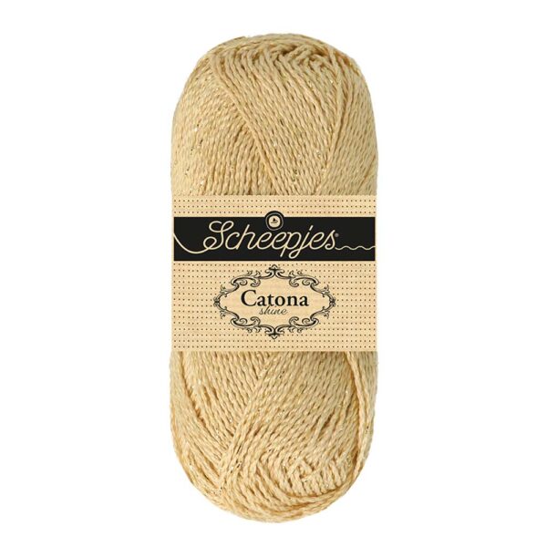 Scheepjes Catona Shine 50g - 404-G English Tea - Gold