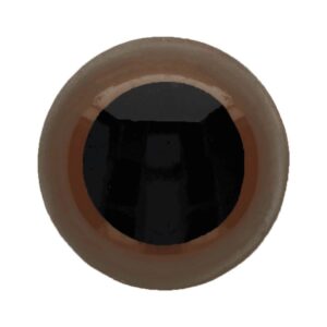 Veiligheidsoogjes 14mm bruin (5 paar)