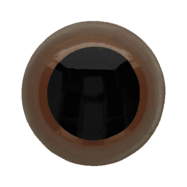 Veiligheidsoogjes 8mm bruin (5 paar)