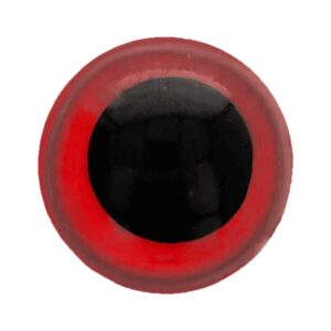 Veiligheidsoogjes 8mm rood (5 paar)