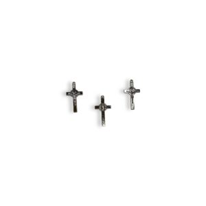Bedel Kruis Jesus Zilver 38mm