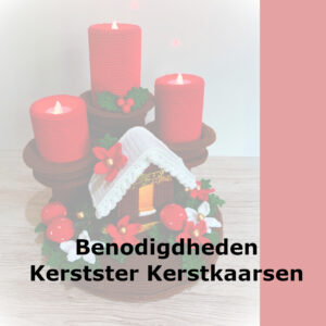 Benodigdheden Kerstster Kerstkaarsen Durable Coral