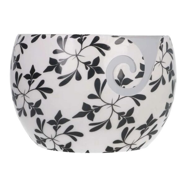 Scheepjes Yarn bowl Black Leaf onbreekbaar 15x10cm - Afbeelding 4