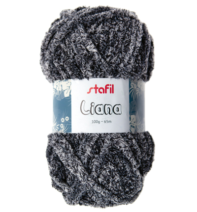 Liana Yarn Black/Grey