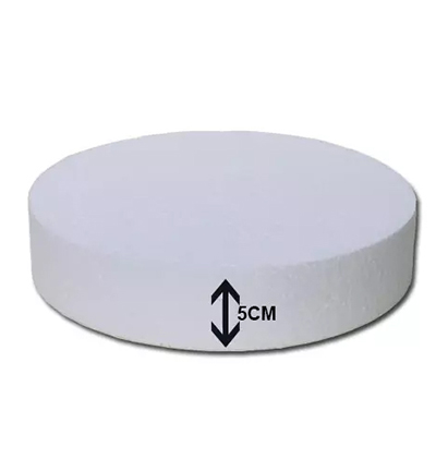 Piepschuim Vorm Cilinder hoogte 5cm en dia 15cm