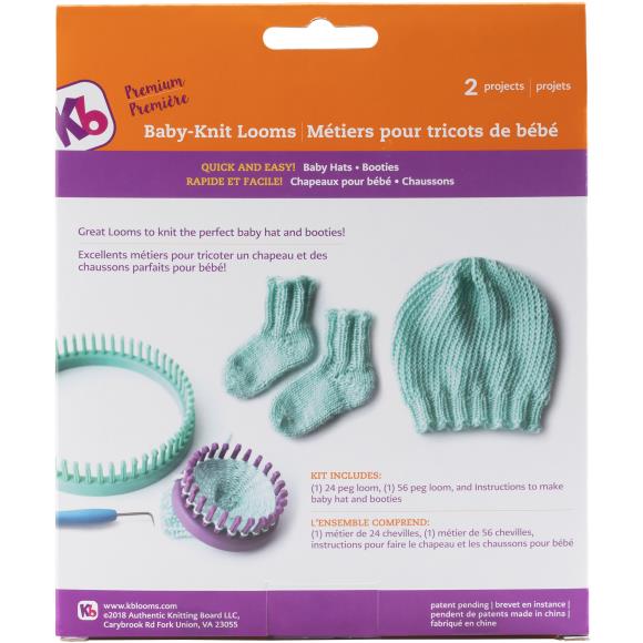 KB8200 Authentic Knitting Board Baby Knit Looms 2/Pkg - Afbeelding 5
