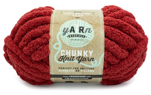 Lion Brand Yarn Chunky Knit Yarn Sangria