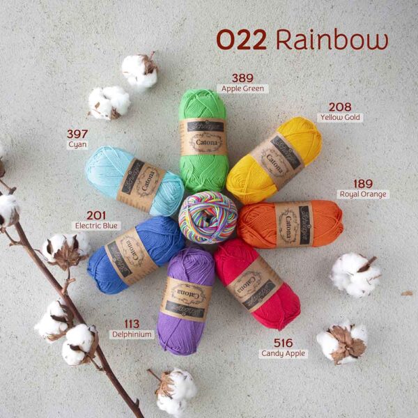 Scheepjes Catona Chroma 022 Rainbow - Afbeelding 5