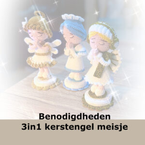 Benodigdheden 3in1 Kerstengel meisje Catona