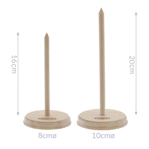 Opry Poppenstandaard hout 20cm - Afbeelding 2