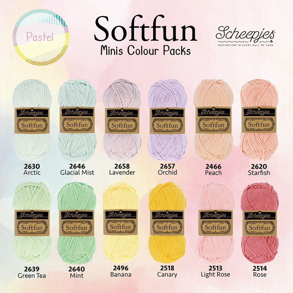 Scheepjes Softfun colour pack 12x20g Pastel - Afbeelding 3