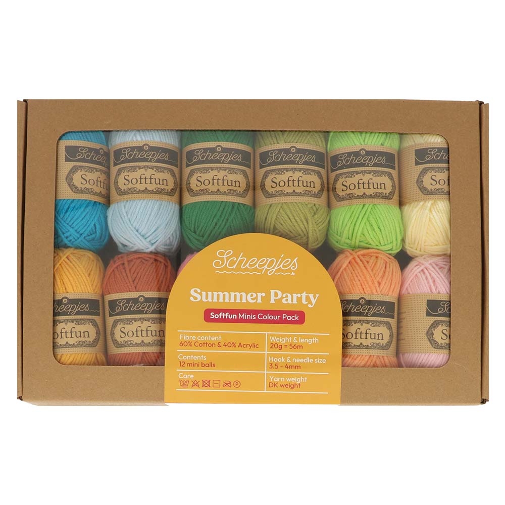 Scheepjes Softfun colour pack 12x20g Summer Party