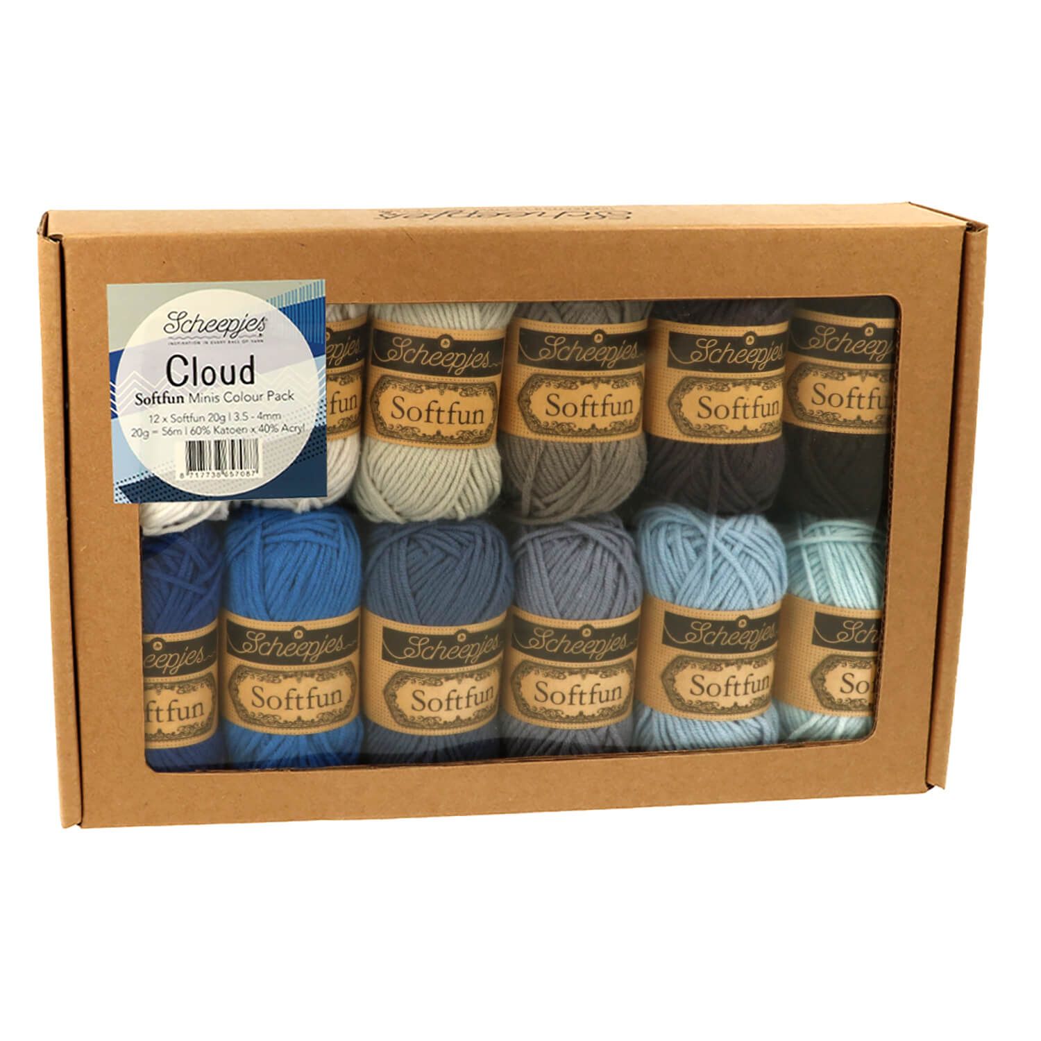 Scheepjes Softfun colour pack 12x20g Cloud