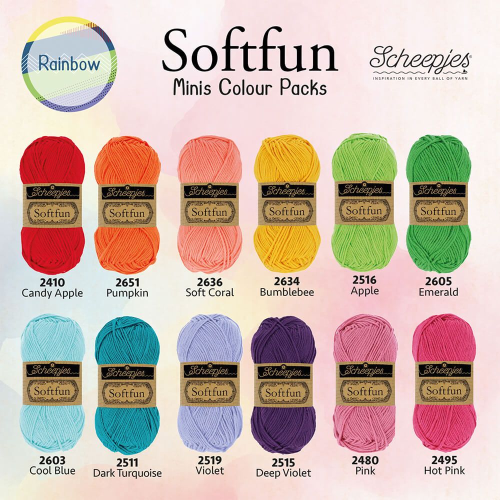 Scheepjes Softfun colour pack 12x20g Tropical Paradise - Afbeelding 2