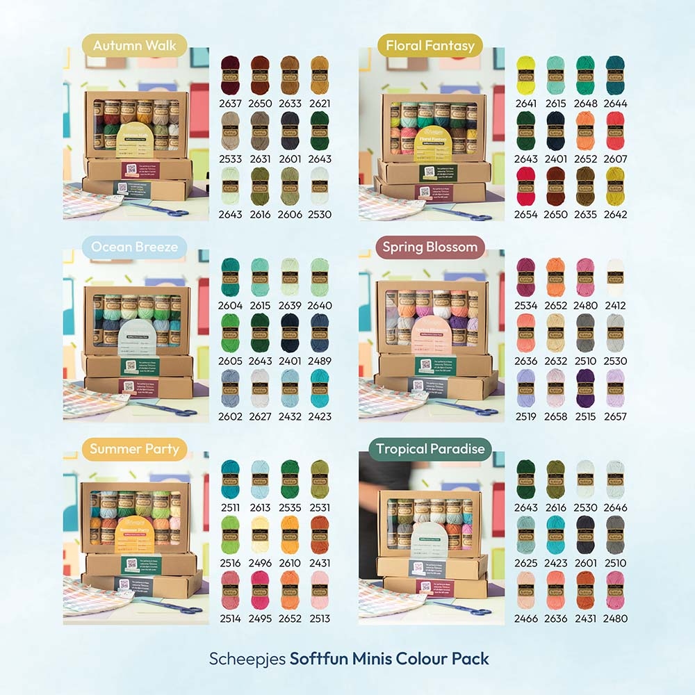 Scheepjes Softfun colour pack 12x20g Spring Blossom - Afbeelding 5