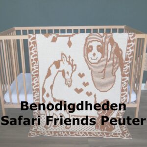 Benodigdheden Safari Friends - peuterdeken