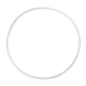 Restyle Ring metaal wit 35 cm