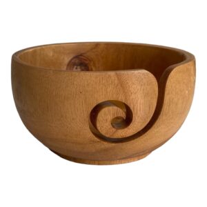 Haked Yarn Bowl Hout Handgemaakt Licht