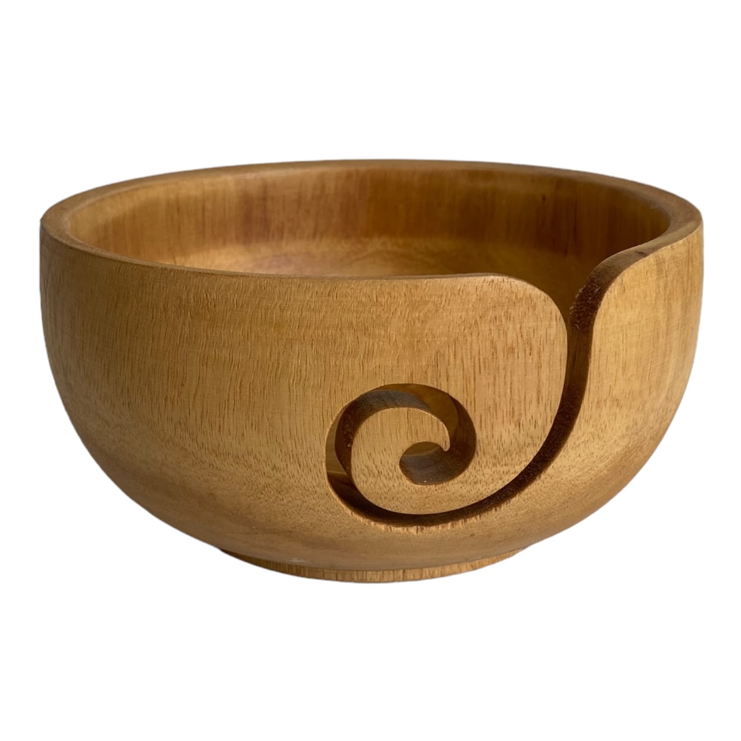 Haked Yarn Bowl Hout Handgemaakt Licht - Afbeelding 8
