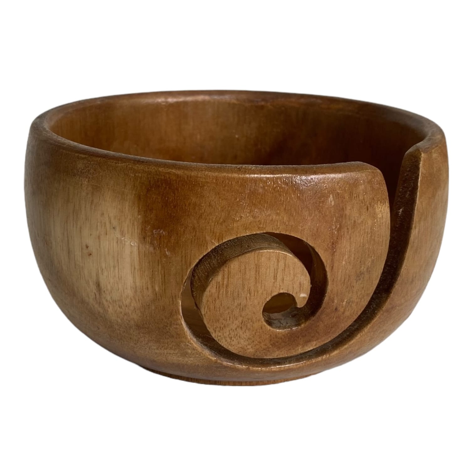 Haked Yarn Bowl Hout Handgemaakt Licht - Afbeelding 9