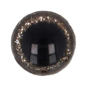 Veiligheidsoogjes Glitter 10mm Zilver (5 paar)