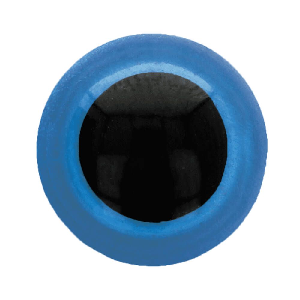 Veiligheidsoogjes 20mm Blauw (3 paar)