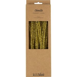 Chenilledraad Pijpenrager 30 cm Goud - 24 stuks